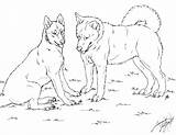 Husky Coloring Pages Dog Siberian Printable Breed Puppies Drawing Realistic Color Print Line Getdrawings Clipart Kids Getcolorings Designlooter Library Popular sketch template