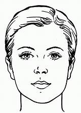 Kopf Gesicht Ausmalbilder sketch template