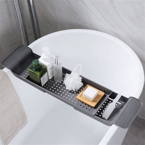 MeyJig Bathtub Storage Rack Bath Tray Shelf Shower Tub
