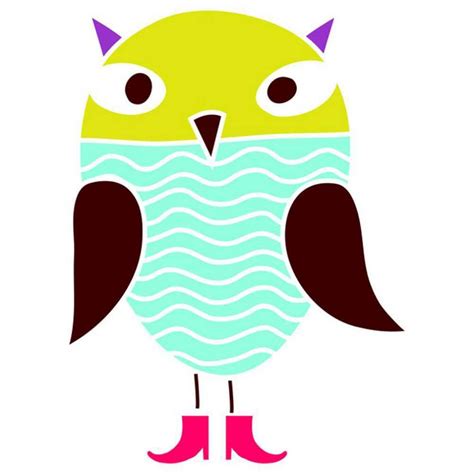 owl stencils  whimsical  wise