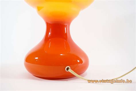 1960s Orange Glass Table Lamp Vintageinfo All About