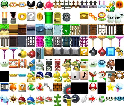 The Spriters Resource Full Sheet View Super Mario Maker Palette