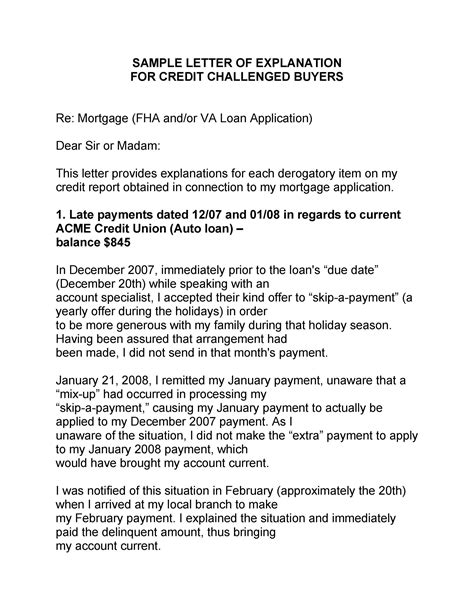 letter  explanation  derogatory credit letter  explanation