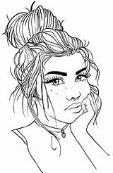 Coloring Pages Cute People Tumblr Girls Sheets Drawings Printable Print Aesthetic Detailed Disney Books Cool Cottier Liz Sketches Drawing Whitesbelfast sketch template