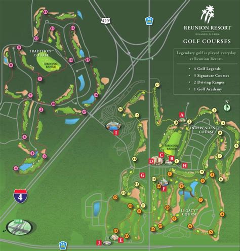 reunion resort golf  map