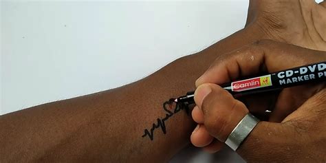 How To Make A Diy Temporary Tattoo Using A Pen And Toothpaste