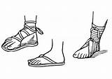 Sandals Coloring Pages sketch template