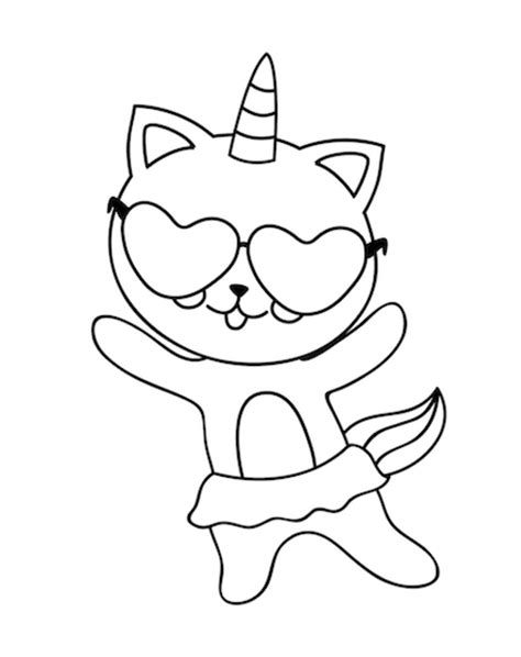 unicorn cat coloring pages printable printable word searches