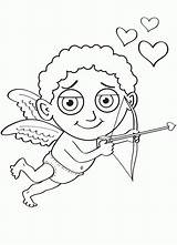 Coloring Cupid Pages Printable Popular sketch template