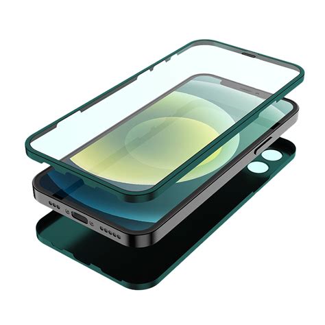 full body protection case combined tempered glass  camera protection iphone  fomax