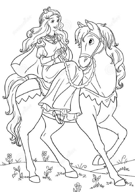 princess horse coloring page youngandtaecom unicorn coloring pages