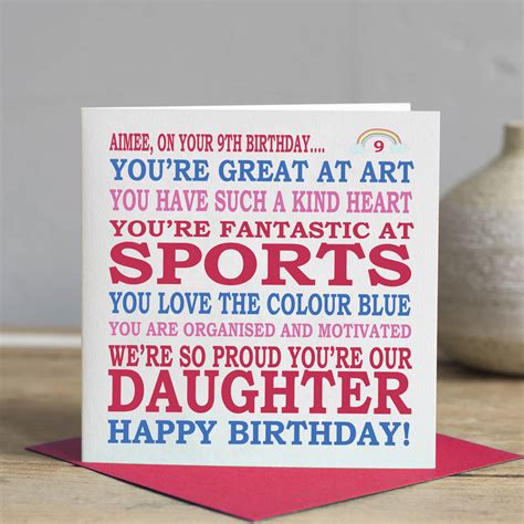 Daughter Birthday Card By Lisa Marie Designs