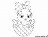 Coloring Chick Baby Pages Girl Cute Color Little Chicks Printable Word Getcolorings Getdrawings Colorings sketch template
