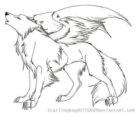 wolf  wings coloring pages  getcoloringscom  printable