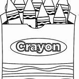 Crayon Coloring Box Clipartmag Clipart sketch template