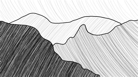 bad art  drawings  mountains