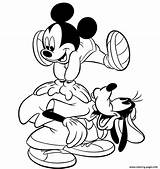 Coloring Pages Mickey Goofy Disney Printable Kids Color Character Mouse Book Sheets Print Cartoon Children Visit Info sketch template