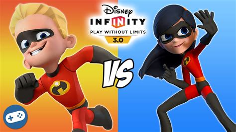 Dash Vs Violet Disney Infinity 3 0 The Incredibles Toy Box Fight Youtube