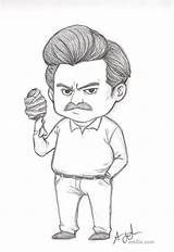 Rec Drawings Ron Parks Swanson Recreation Cartoon Drawing Choose Board Mini Paintingvalley Deviantart Browse sketch template