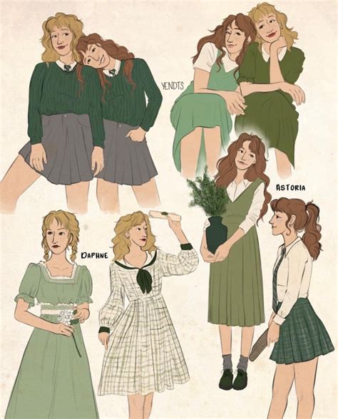 Sydney On Tumblr Some Sketches Of Astoria And Daphne Greengrass