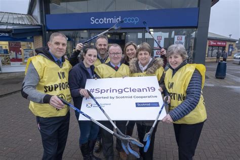scotmid supports spring clean scotmid  operative