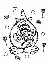Halloween Coloring Pages Cute Kids Candy Print Candyland Dog Printable Girls Critter Color Getcolorings Printabel Wonderful Albanysinsanity Comments sketch template