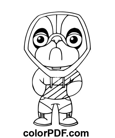 doggo fortnite skin coloring pages  books