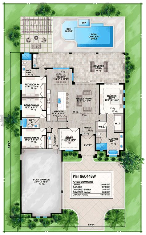 newest front   view house plans