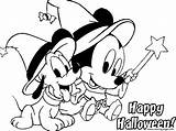 Coloring Pages Halloween Cartoon Characters Disney Mickey Cute Printable Mouse Baby Color Online Getdrawings Easy Colouring Train Print Drawing Getcolorings sketch template