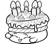 shopkins coloring pages cake coloring page blog