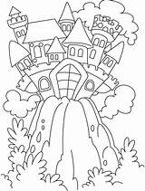 Fairy Coloring Pages Castle Tale Visit Colouring sketch template