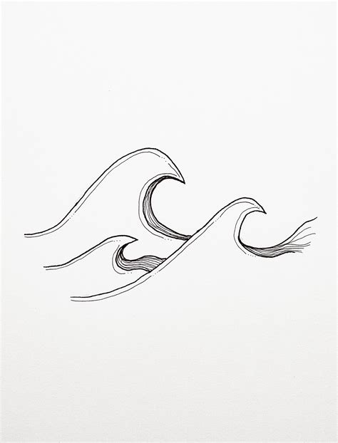 simple wave  drawing chalonermatylda