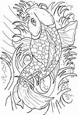 Coloring Pages Japanese Fish Koi Coy Drawing Japan Outline Beautiful Map Getcolorings Getdrawings Colorings Printable sketch template