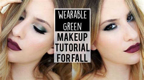 Fall Makeup Tutorial Wearable Green Smoky Eye