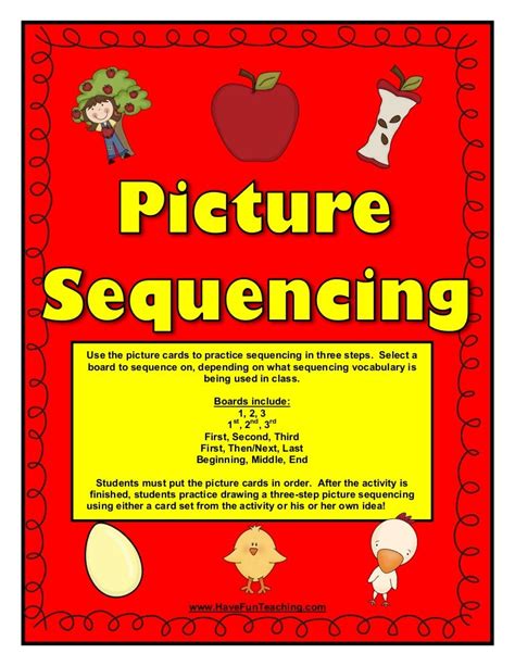 sequencing pictures activity