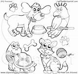Pets Clipart Lineart Illustration Royalty Visekart Vector Protected Collc0161 Law Copyright sketch template