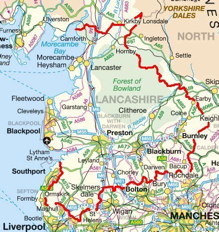 lancashire lancashire england map england