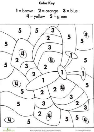 number coloring  preschool worksheets kindergarten worksheets