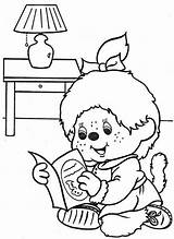 Monchhichi Monchichi Pokoju Kolorowanka Kiki Malen Maluchy Drukuj sketch template