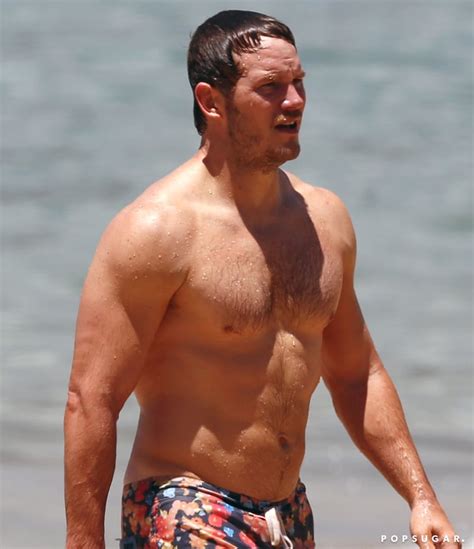 Chris Pratt Shirtless At The Beach Popsugar Celebrity