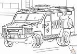 Truck Coloring Pages Swat Printable Visit Police sketch template