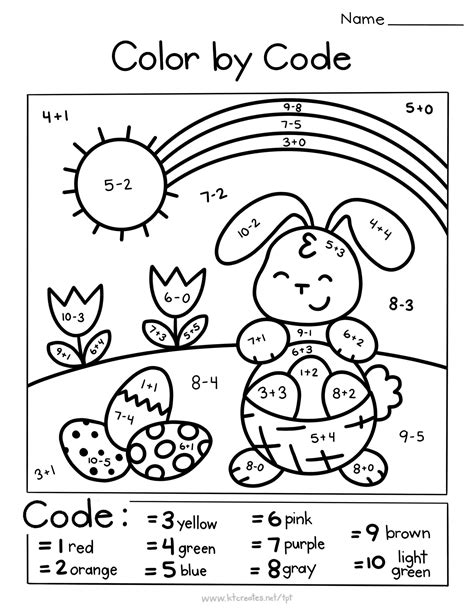 easter multiplication color worksheets  printable