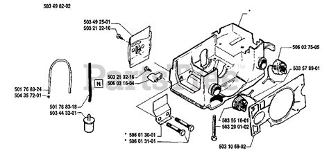 Husqvarna 45 Husqvarna Chainsaw 1991 06 Crankcase Assembly Parts