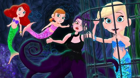 elsa  mermaid  kidnapped disney frozen series