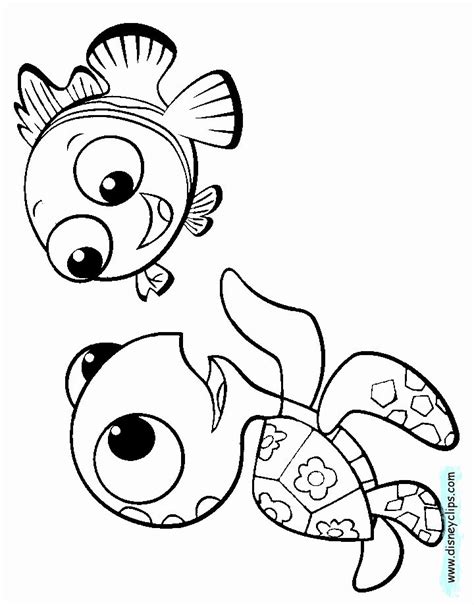 finding nemo coloring page lovely finding nemo coloring pages