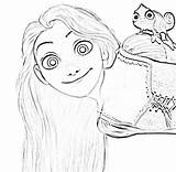 Rapunzel Coloring Tangled Pages Disney Princess Face Colouring Draw Pascal Step Color Para Print Happy Kids Drawings Characters Smile Visit sketch template