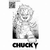 Chucky Tiffany Xcolorings Bat Eyball Lineart sketch template
