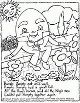 Coloring Humpty Dumpty Nursery Pages Rhymes Rhyme Preschool Kids Printable Colouring Print Jack Crafts Jill Rhyming Colour Daycare Color Book sketch template