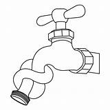 Faucet Silhouette Water Stock Icon Illustration Drop Save Depositphotos sketch template