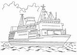 Coloring Pages Ferry Ship сoloring Coloringtop sketch template